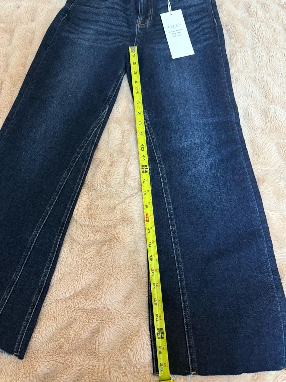 Dark Blue Risen Women's Jeans - Picture 3 of 4